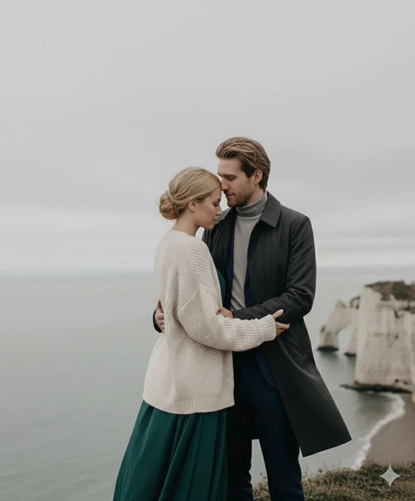 Couple in greenhouse